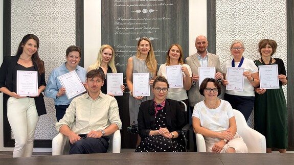 Zesp&oacute;ł projektowy podczas seminarium w Miluzie