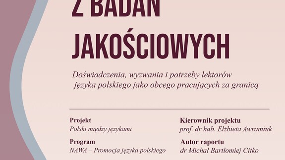 Raport - okładka
