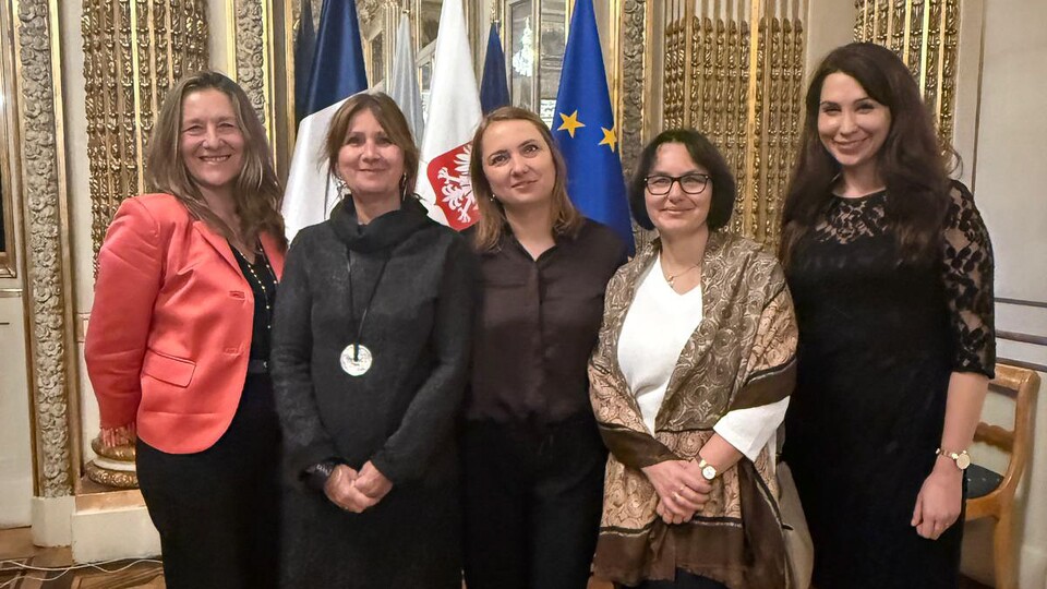 Zespół projektu na konferencji w Paryżu