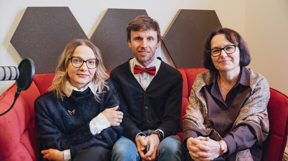 od lewej: dr Saniewska, dr Citko, prof. Awramiuk